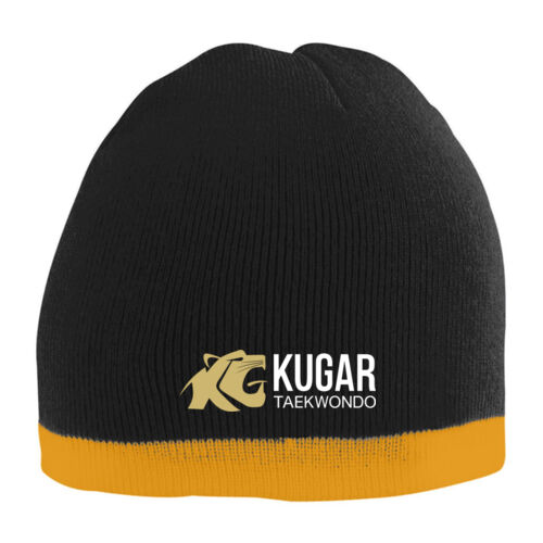 Kugar Two-tone Knit Beanie Embroidered Thumbnail
